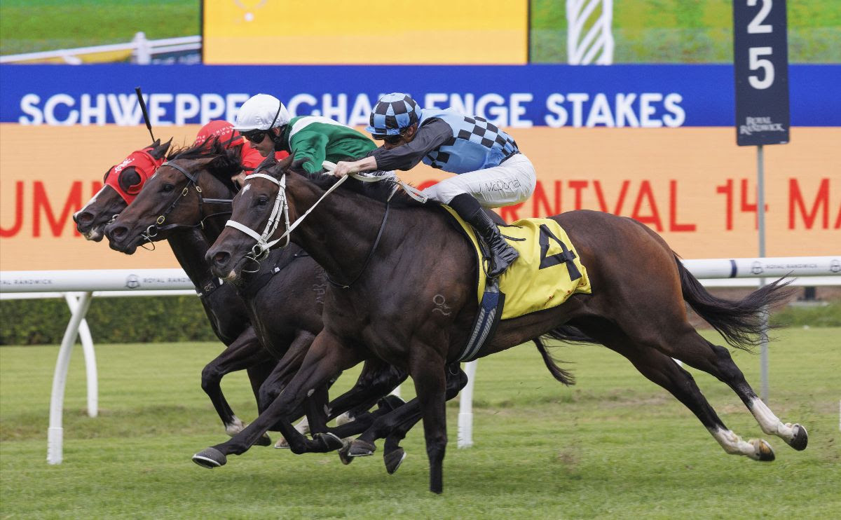 Generosity Chairmans Sale: Generosity winning the Group 2 Challenge Stakes at Randwick