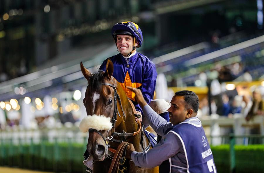 Meydan race result 28 March Dark Saffron winning Dubai Golden Shaheen