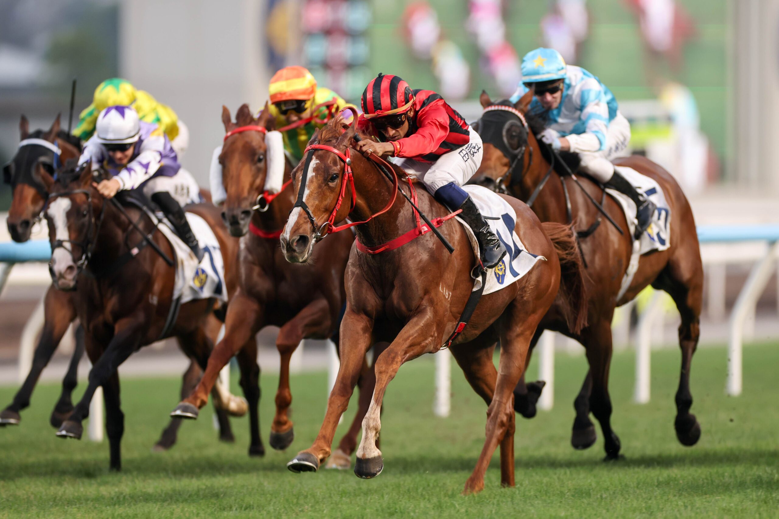 John Size celebrates four winners at Sha Tin as Zac Purton reaches 100 wins for the season
