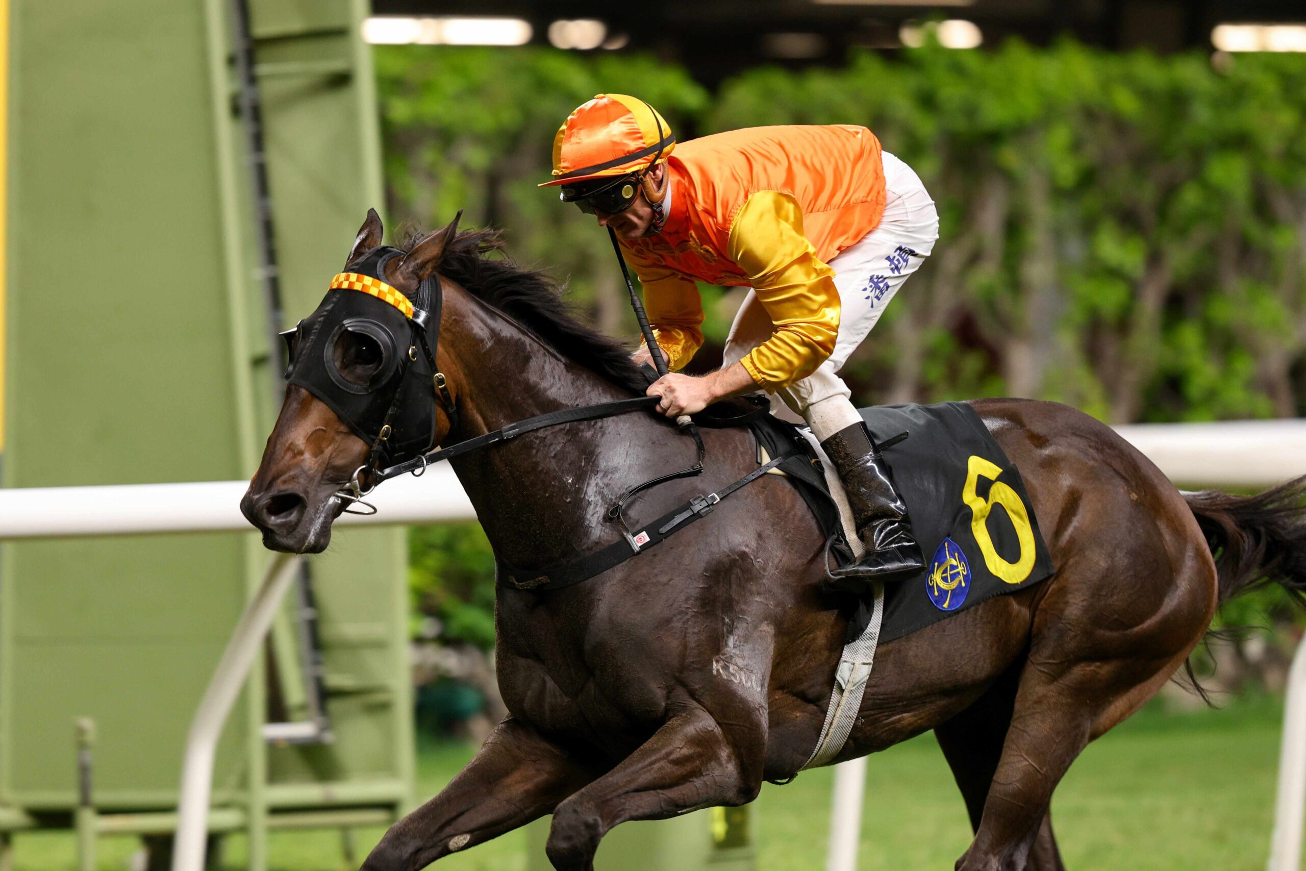 Mark Newnham at Happy Valley after reclaiming trainers championship lead