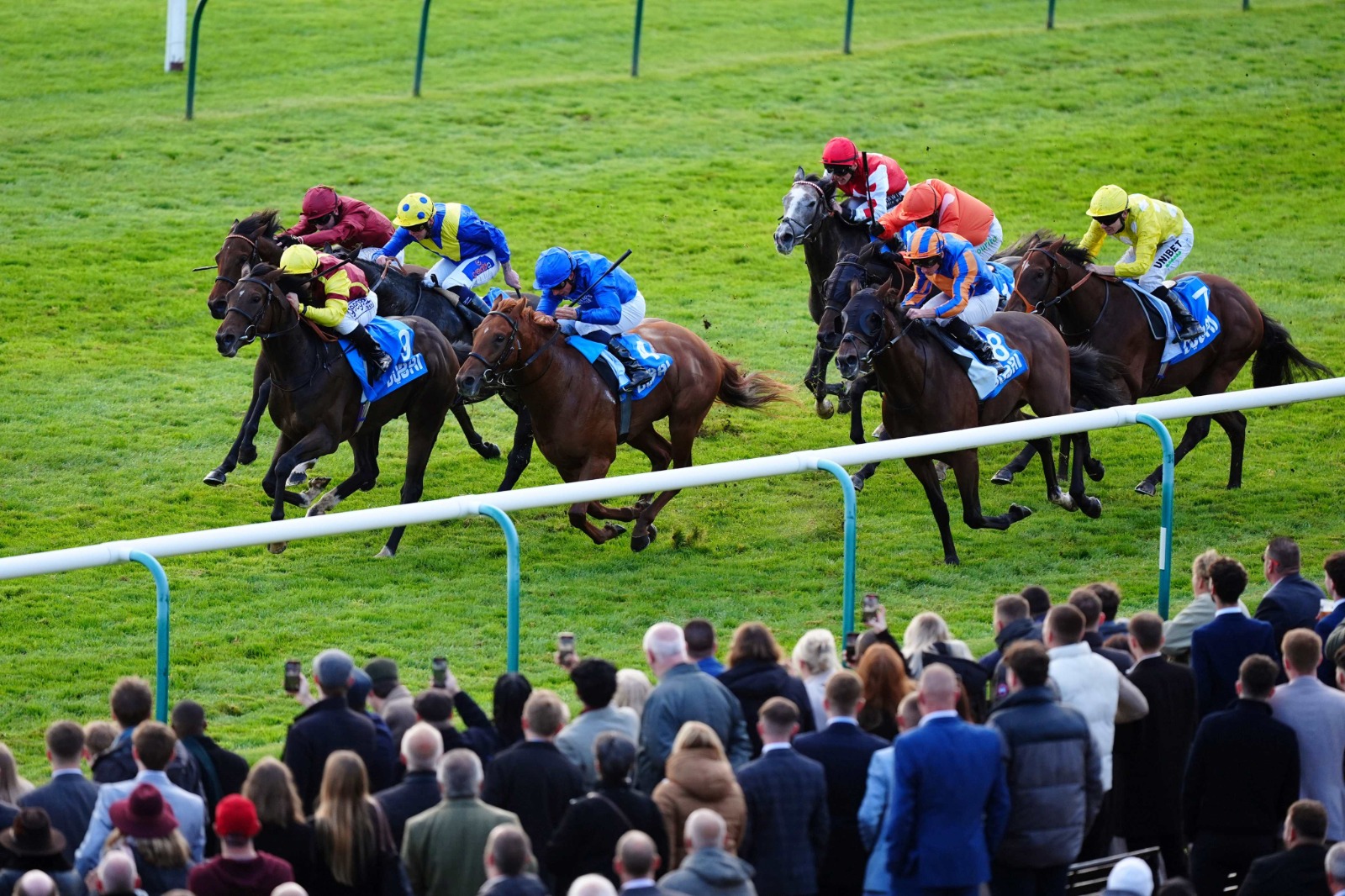 Oxagon winning the Craven Stakes at Newmarket under Oisin Murphy