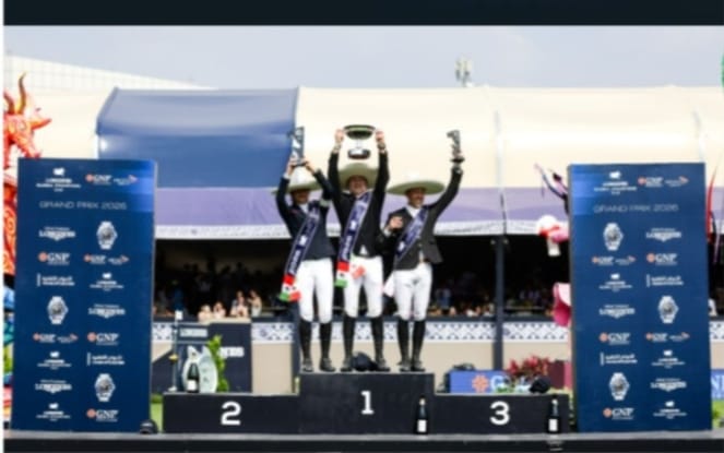 Piergiorgio Bucci riding Pallieter vd N.Ranch to victory in the Mexico City Grand Prix at Campo Marte