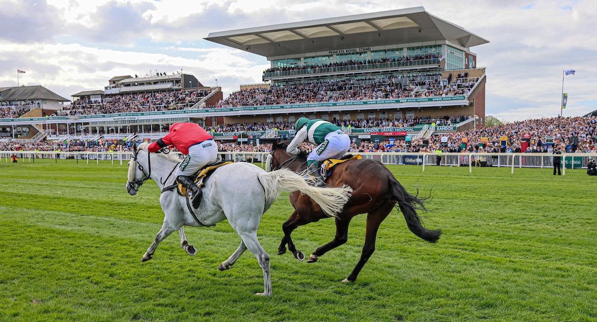 Grey Dawning Melling Chase victory Aintree Racecourse finish
