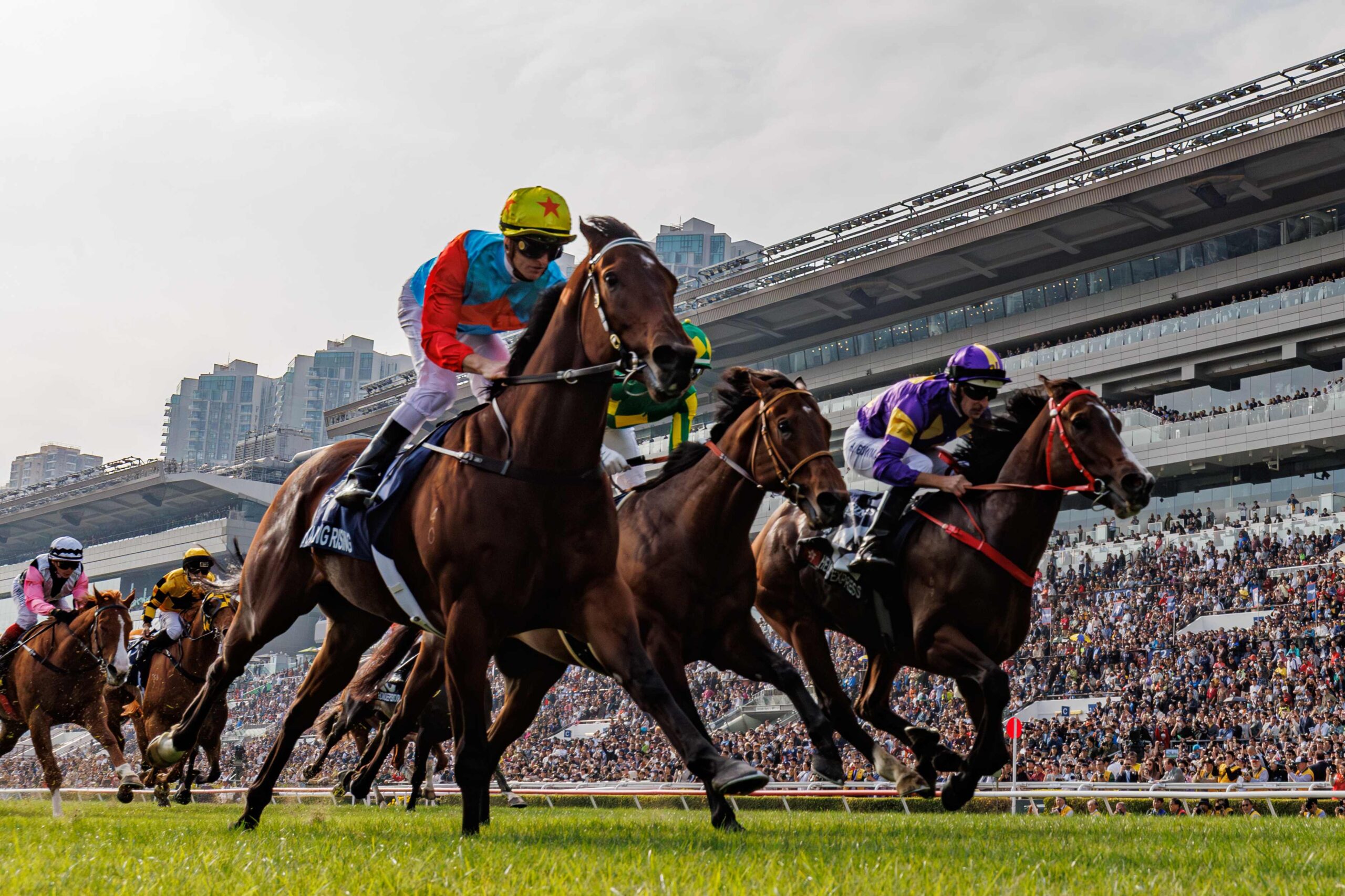 Helios Express and Hugh Bowman prepare to face Ka Ying Rising in the 2026 Chairman’s Sprint Prize at Sha Tin