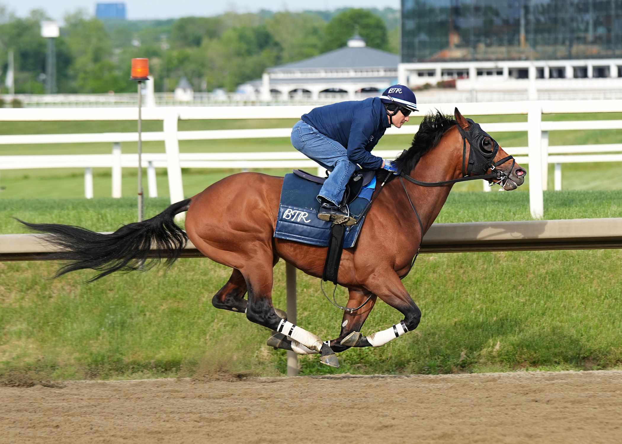 Talkin training ahead of the 151st Preakness Stakes at Laurel Park