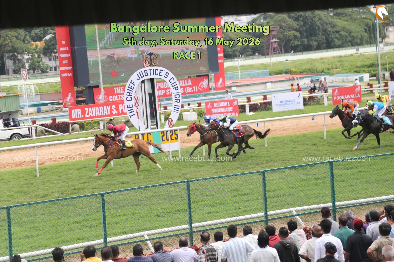 Bangalore race result 16 May Acantha wins Quasar Plate DIV II at Bangalore Racecourse