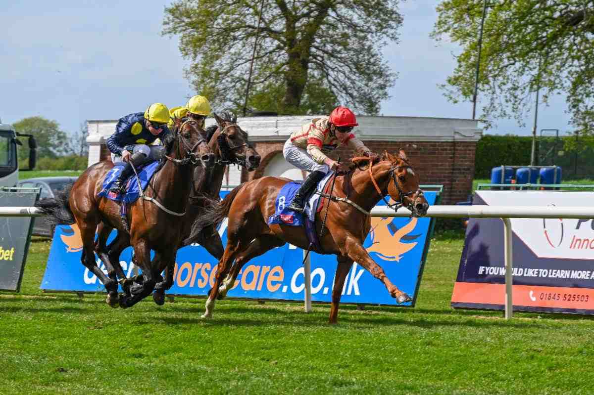 Mirsky winning the Thirsk Hunt Cup 2026 under Mark Winn