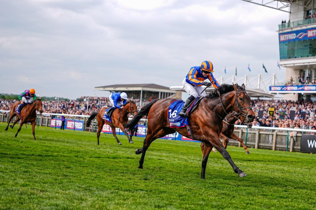 True Love winning the 1000 Guineas at Newmarket 2026