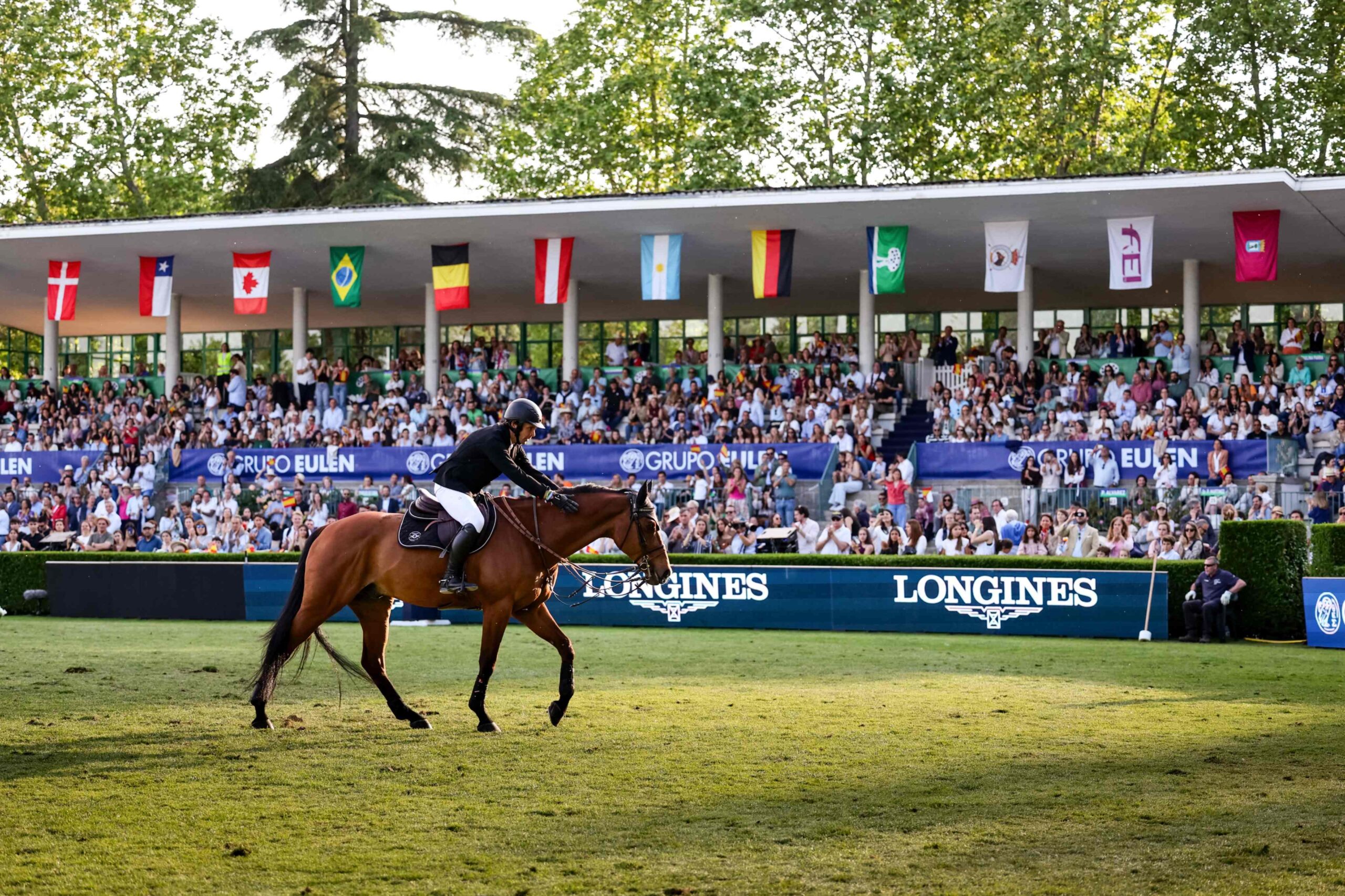 Riders competing at Club de Campo Villa de Madrid during the 2026 Longines Global Champions Tour event