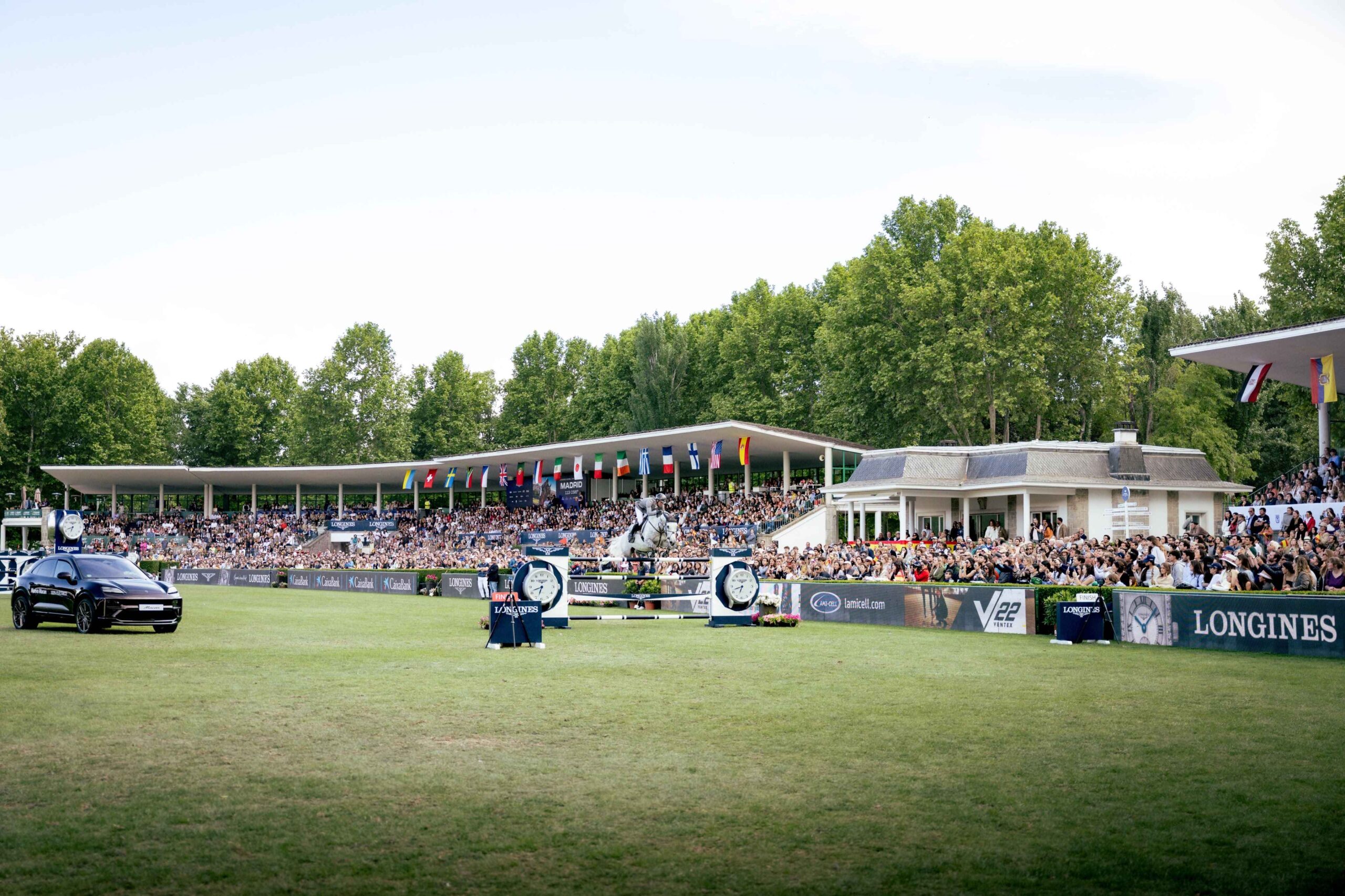 Longines Global Champions Tour Madrid 2026 riders competing at Club de Campo Villa de Madrid