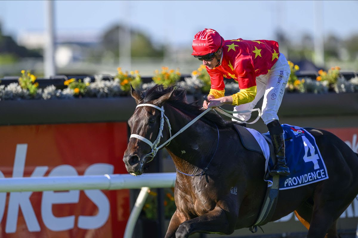 Providence winning G1 Queensland Derby at Eagle Farm