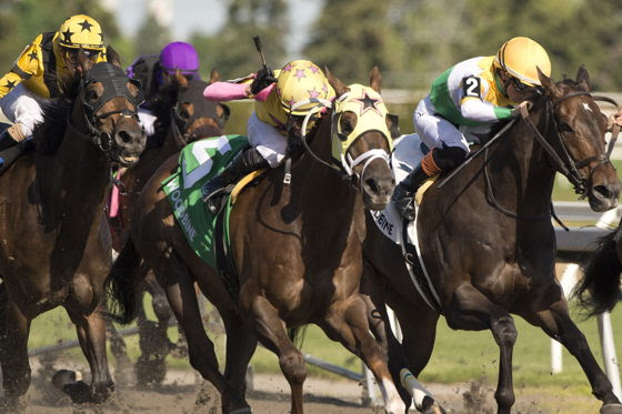 Possiblemente surges past rivals to win the Grade 3 Jacques Cartier Stakes at Woodbine under Eswan Flores