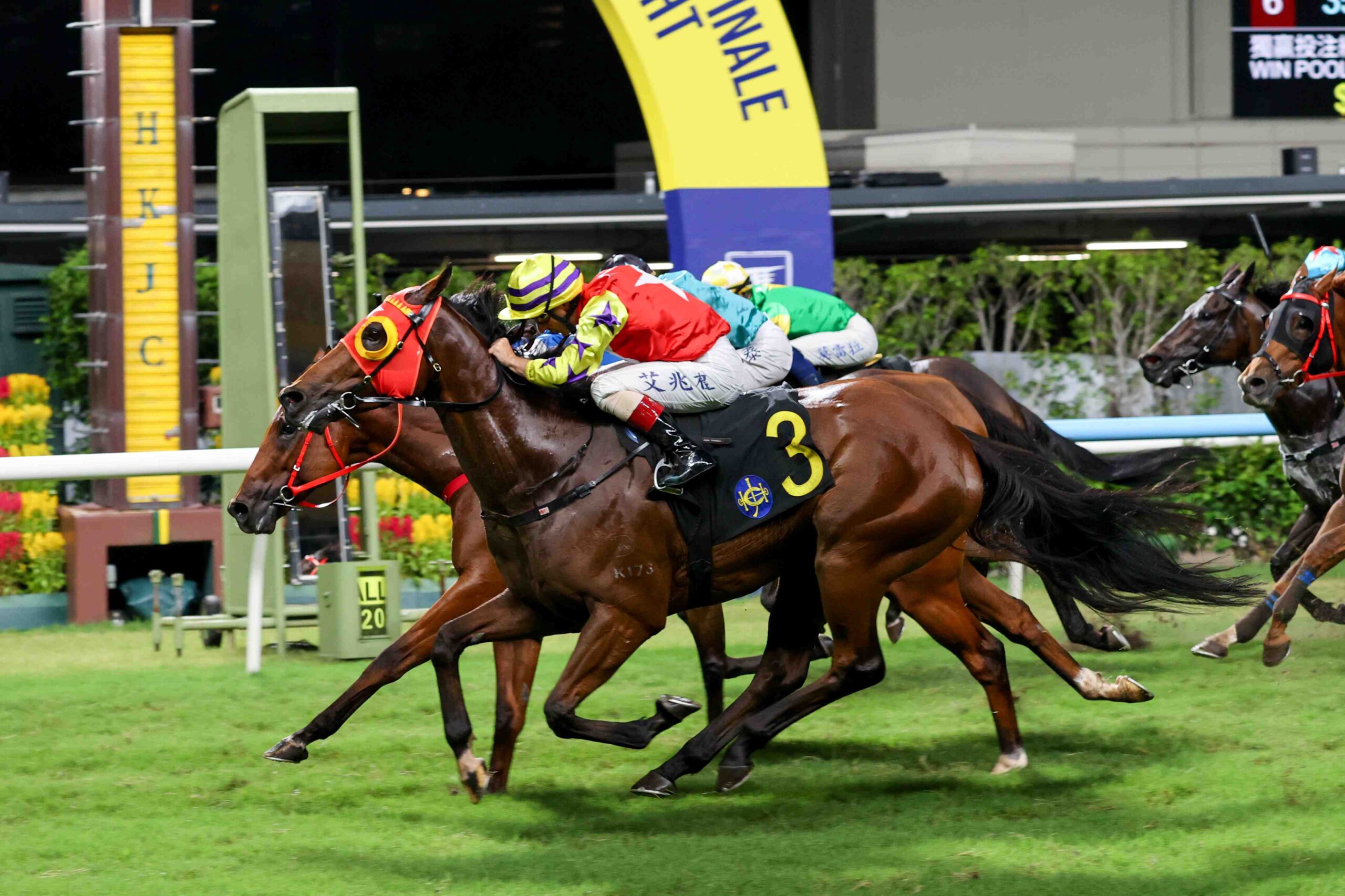 David Eustace celebrates a treble during the Happy Valley season finale as Caspar Fownes and Zac Purton seal 2025/26 Hong Kong titles.