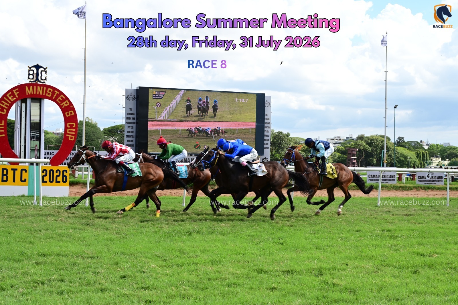 Bangalore race result 31st July WAITARA winning The Champion Jockey Cup DIV I