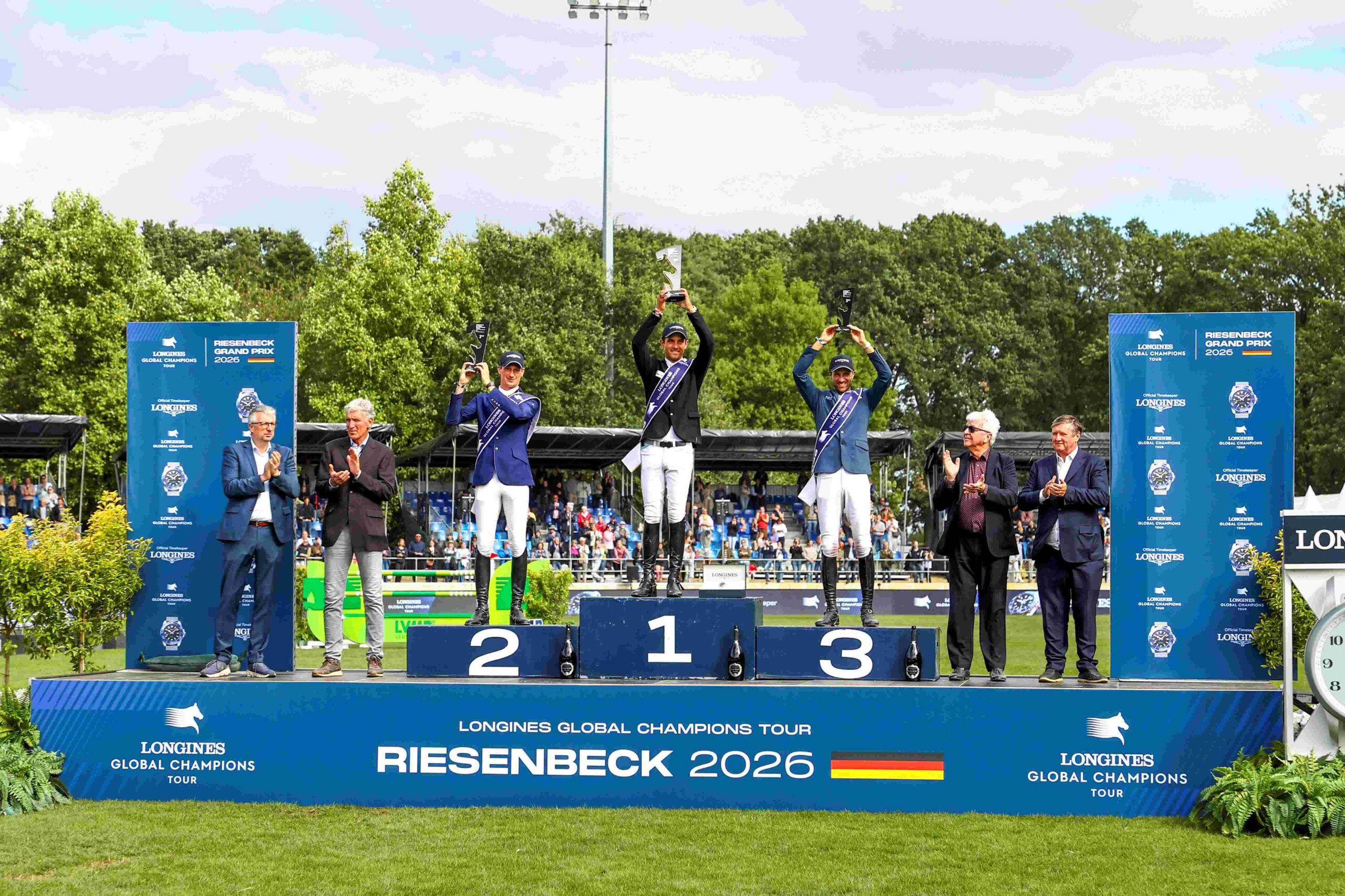 Victor Bettendorf riding Gibbs Un Prince to victory in the Longines Global Champions Tour Grand Prix of Riesenbeck 2026
