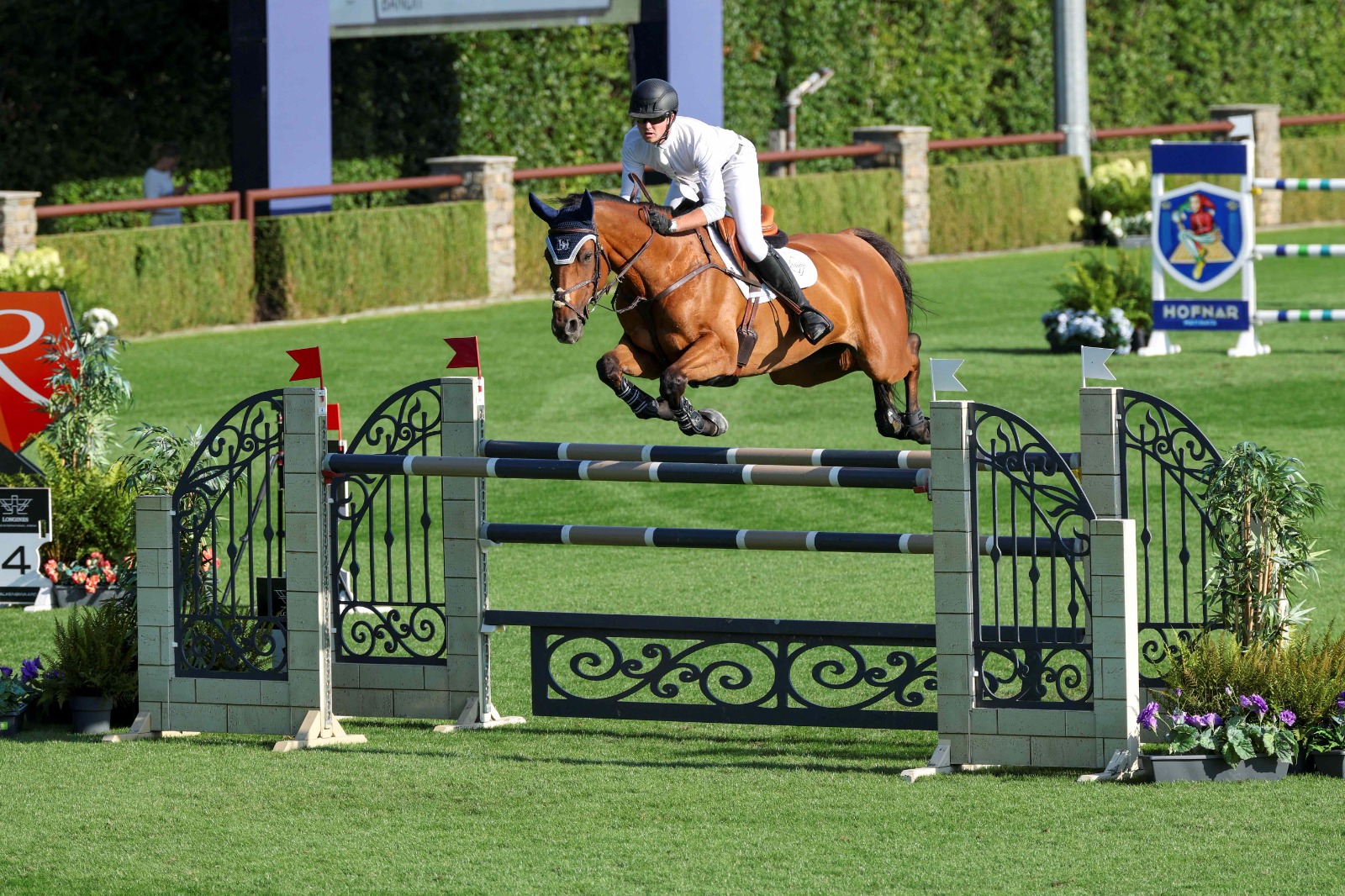 Harry Charles riding Bandit during Longines Tops International Arena Summer Classic 2026 CSI4* class