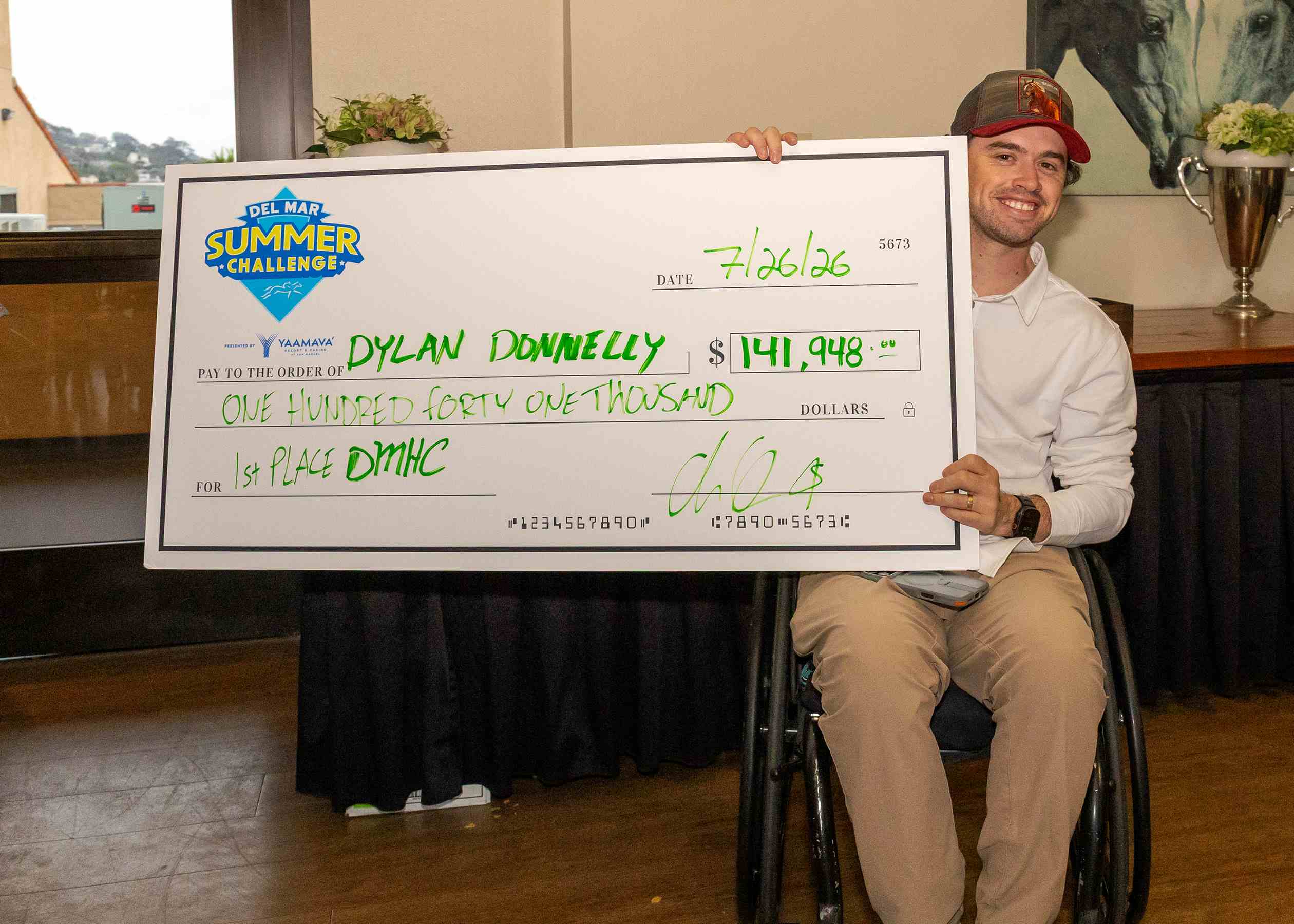 Del Mar Summer Challenge 2026 results winner Dylan Donnelly