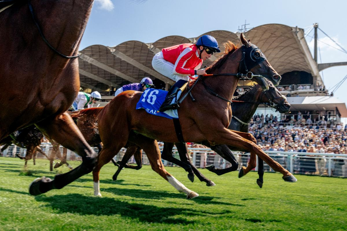 Al Aali wins the Coral Chesterfield Cup Handicap under William Buick at the 2026 Qatar Goodwood Festival
