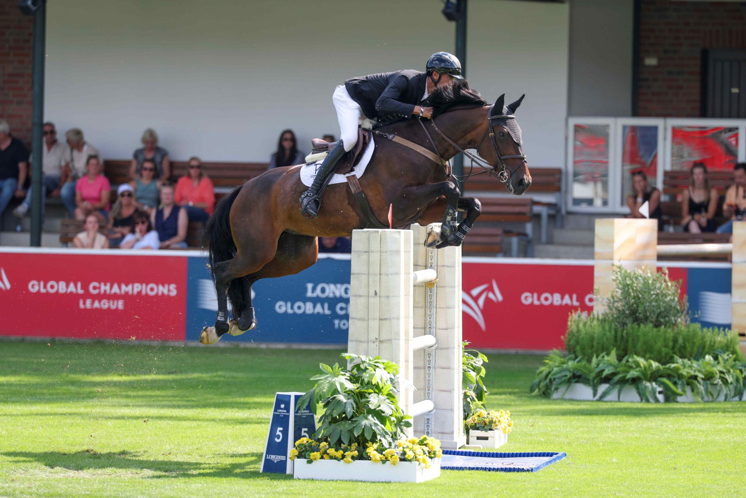 René Dittmer riding Corsica X during CSI5* 1.45m Against the Clock at Riesenbeck International