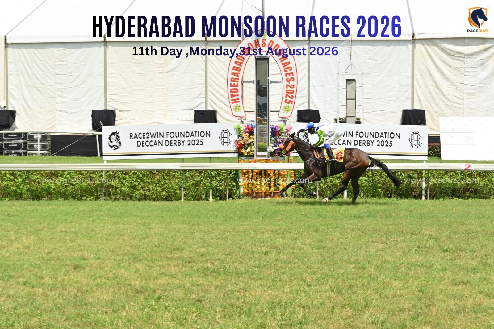 Hyderabad Monsoon Races 2026 results on 31 August at Hyderabad Race Club