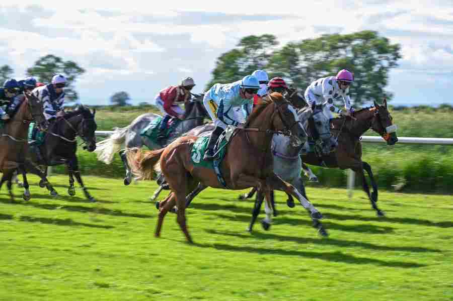 Thirsk race results 14 August 2026 flat racing action at Thirsk Racecourse