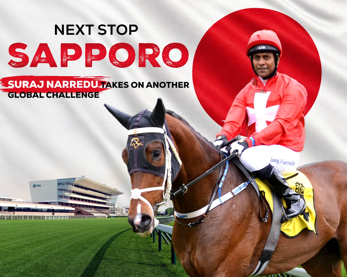Suraj Narredu preparing for his Japan debut at the 2026 World All-Star Jockeys