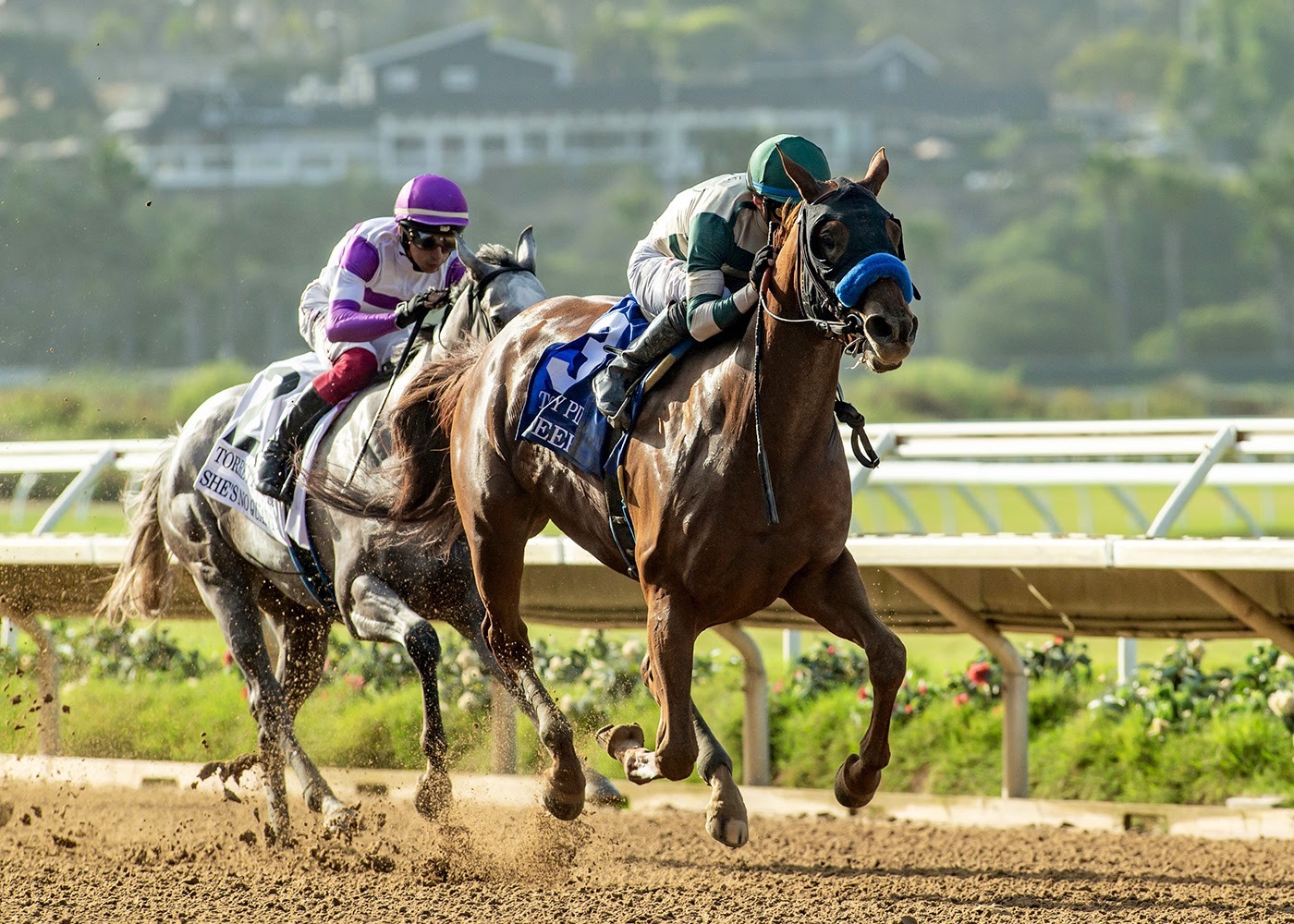 Rabeeba wins the 2026 Torrey Pines Stakes at Del Mar