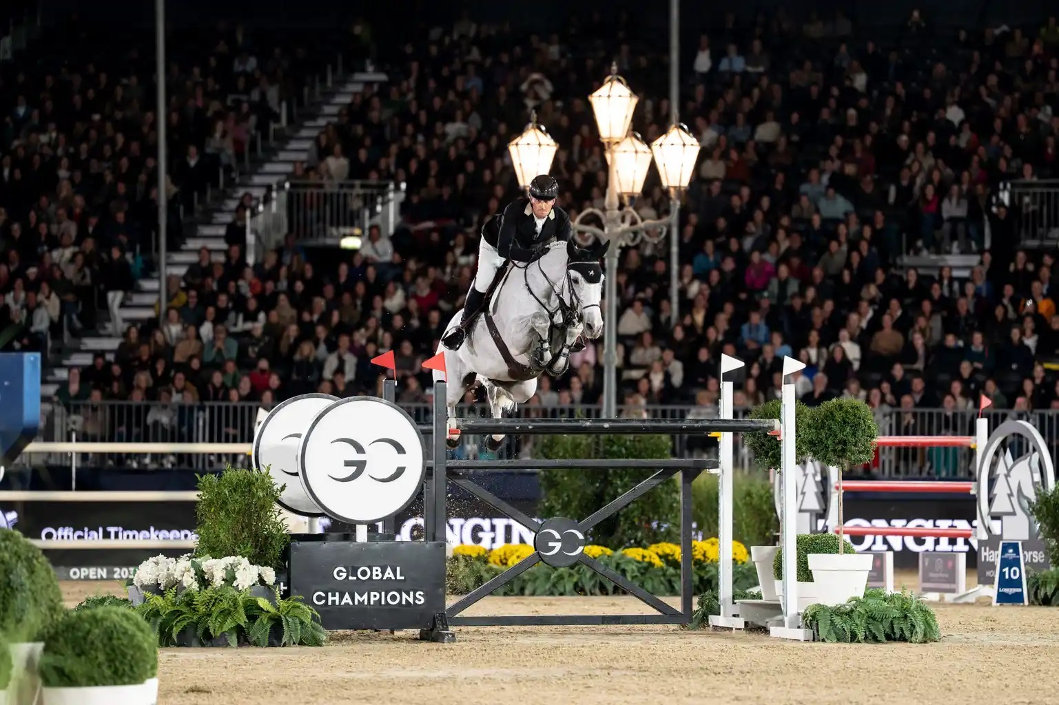 Sophie Hinners wins the Longines Global Champions Tour Grand Prix of Vienna aboard Iron Dames Combella
