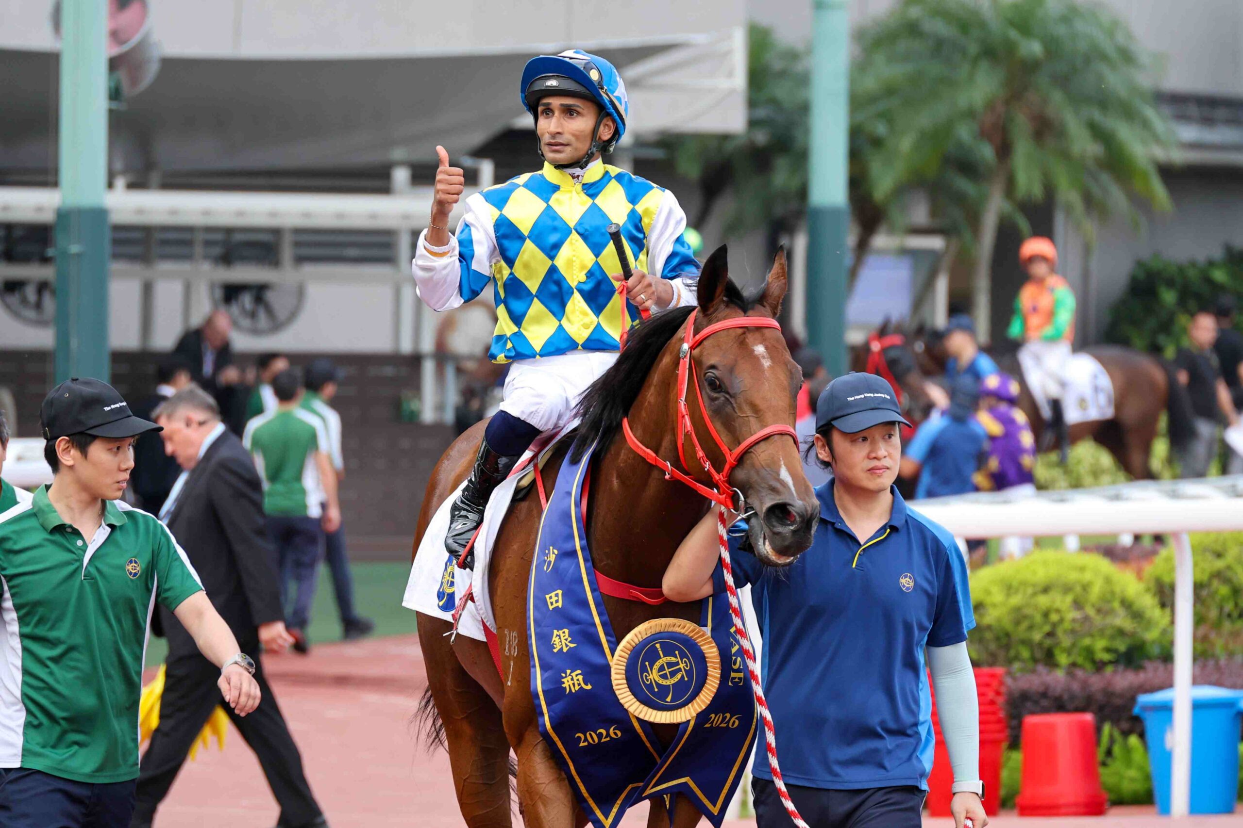 Karis Teetan riding at Sha Tin ahead of the 2026/27 Hong Kong racing season