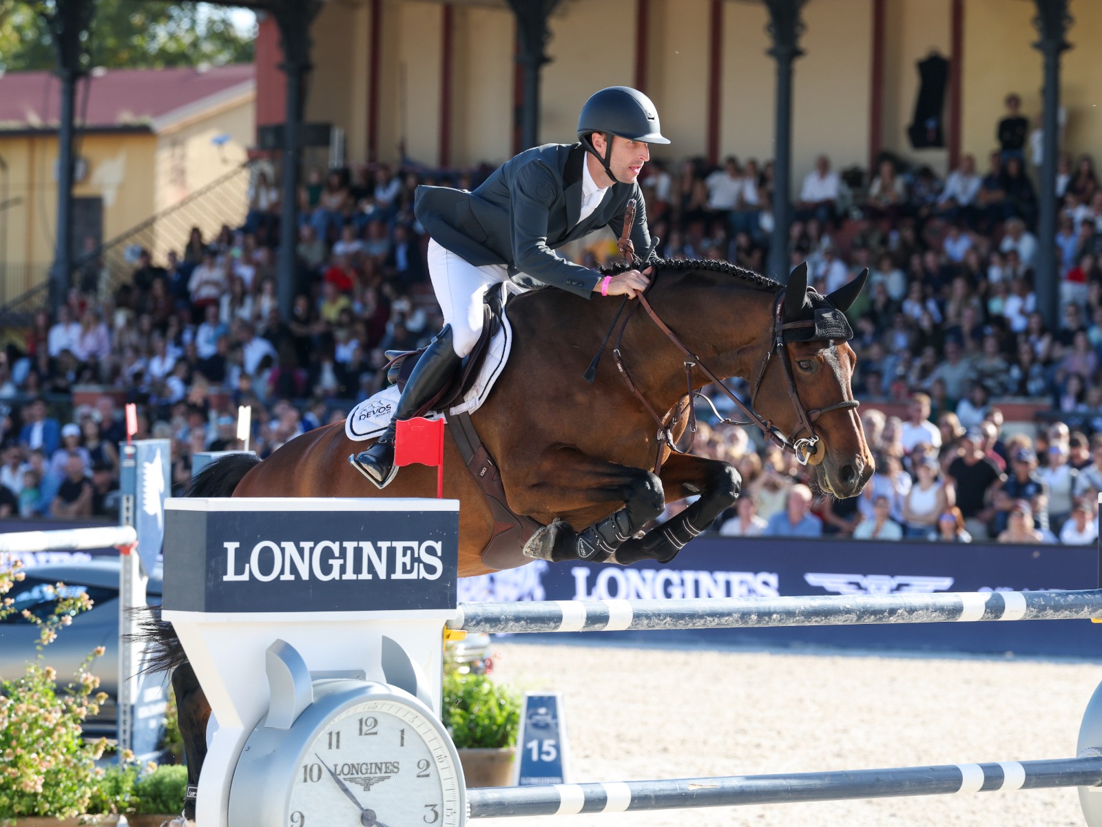 Abdel Saïd riding Wathnan Quaker Brimbelles Z at the 2026 Longines Global Champions Tour Grand Prix of Rome