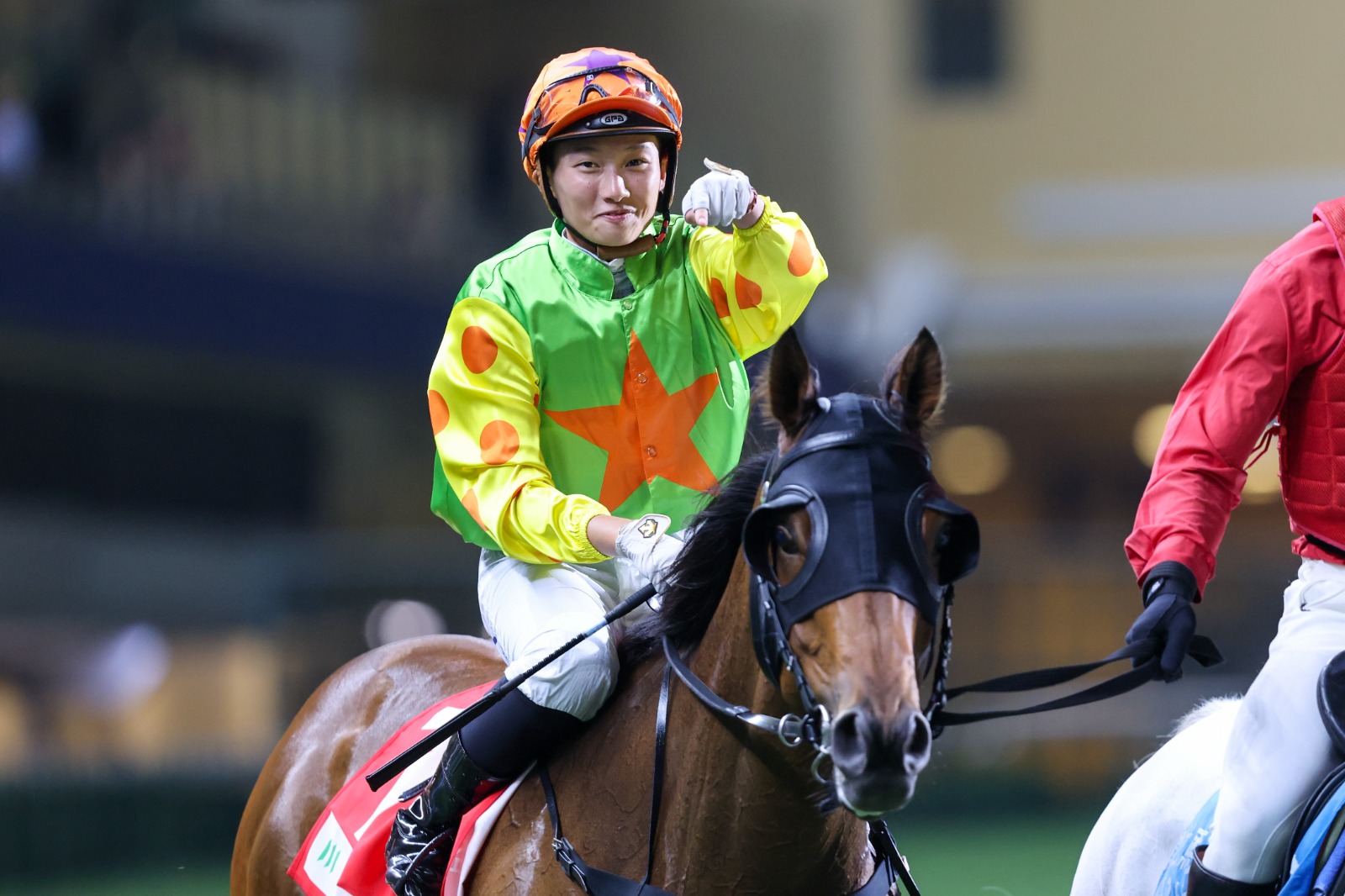 Nichola Yuen riding at Happy Valley during the Hong Kong racing season