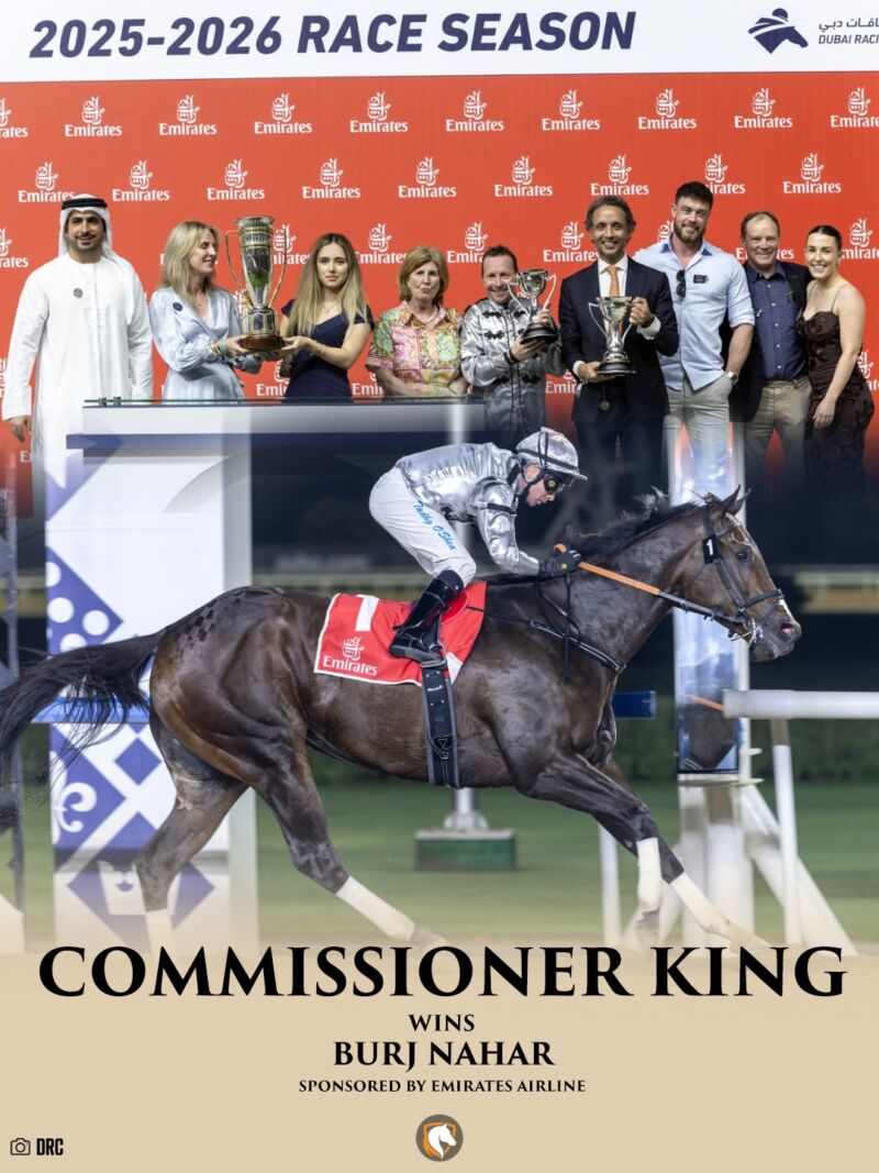 Image for the Tweet beginning: 🐎 COMMISSIONER KING takes the