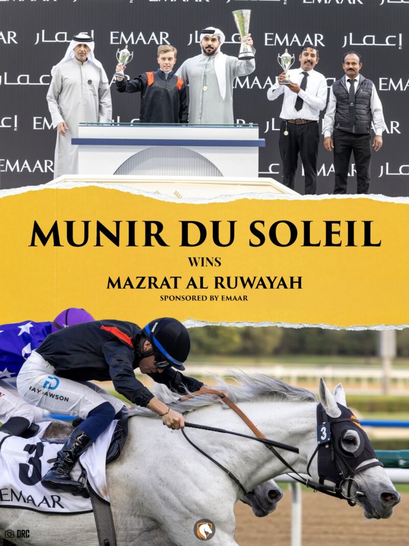 Image for the Tweet beginning: MUNIR DU SOLEIL claims victory