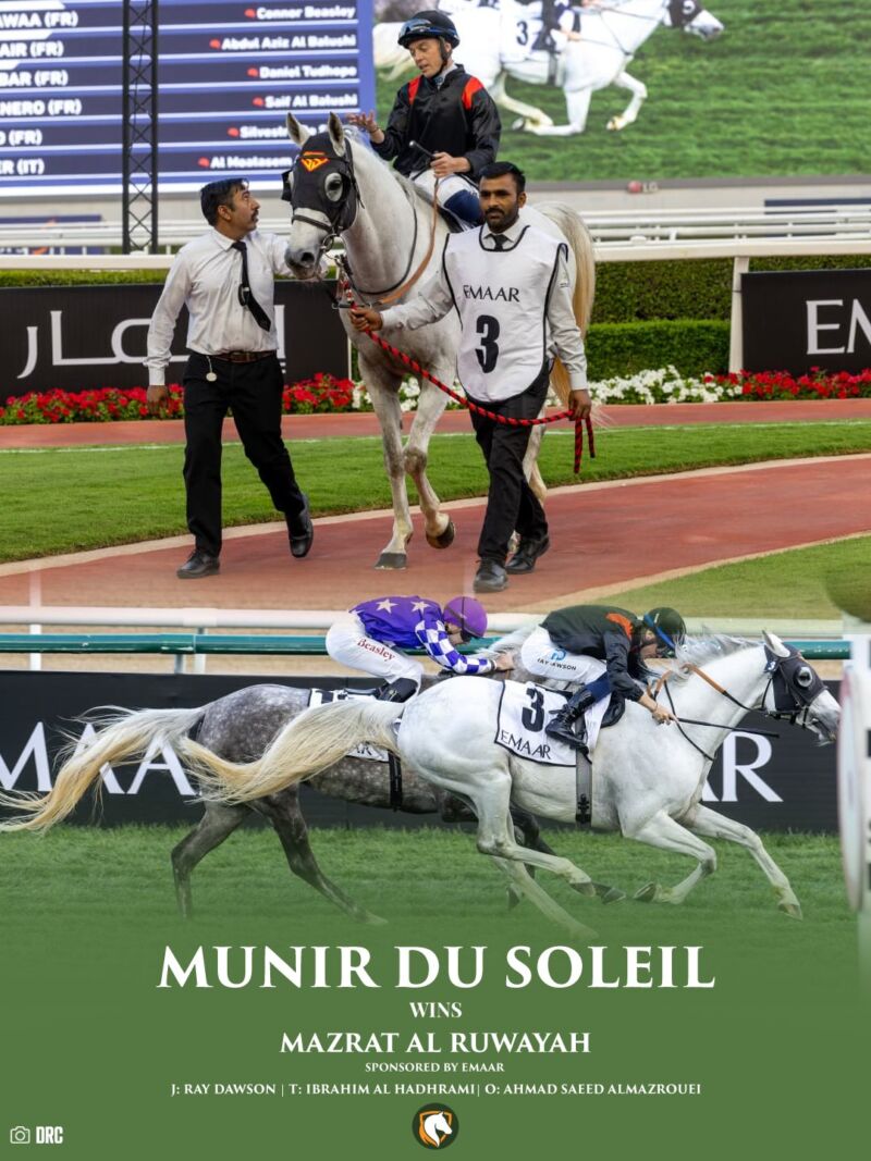 Image for the Tweet beginning: MUNIR DU SOLEIL claims victory