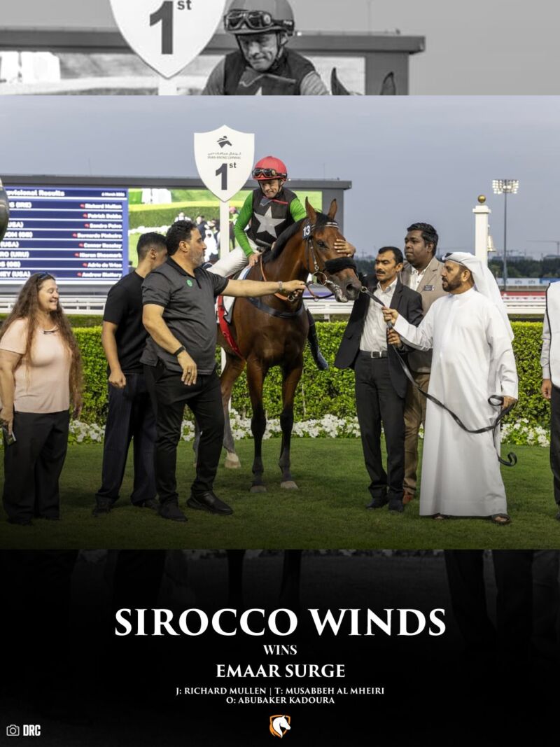 Image for the Tweet beginning: SIROCCO WINDS storms to victory