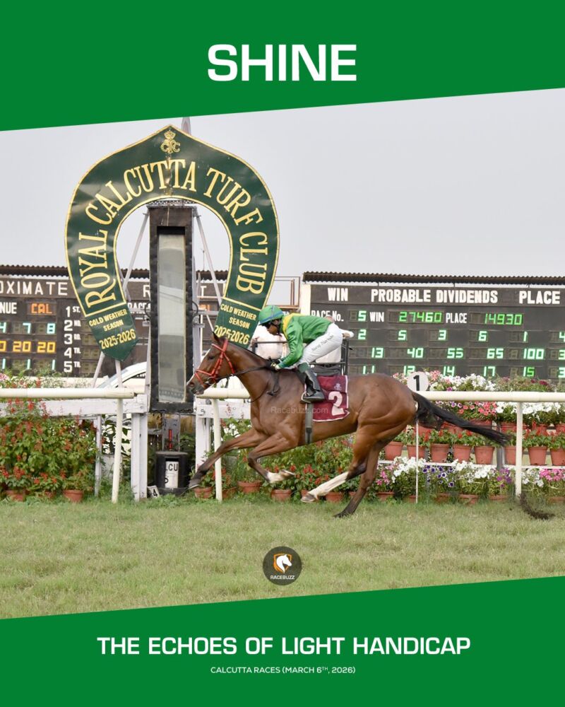 Image for the Tweet beginning: 💫SHINE sparkled over the 1200m